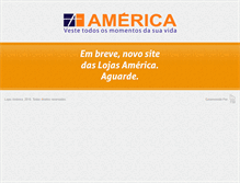 Tablet Screenshot of lojasamerica.com.br